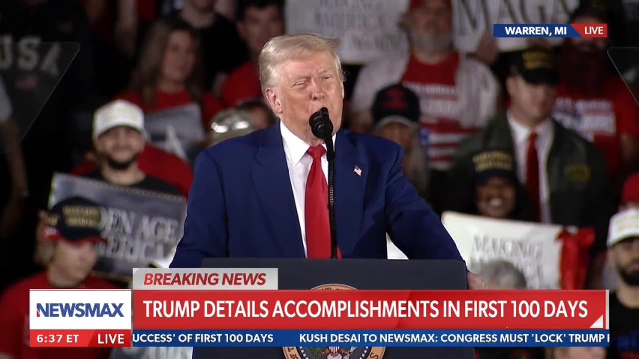 Trump details accomplishments in first 100 days