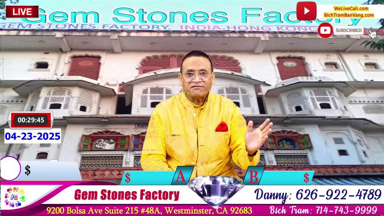 Tiem Vang Gem Stones Factory 04-23-2025 | STAR RUBY | GIA GEMSTONES #welivecali #gemstonesfactory