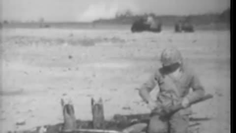 Iwo Jima Marines, D-... - Iwo Jima Marines, D-Day plus 14, mine disposal unit at work - 428-npc-8792