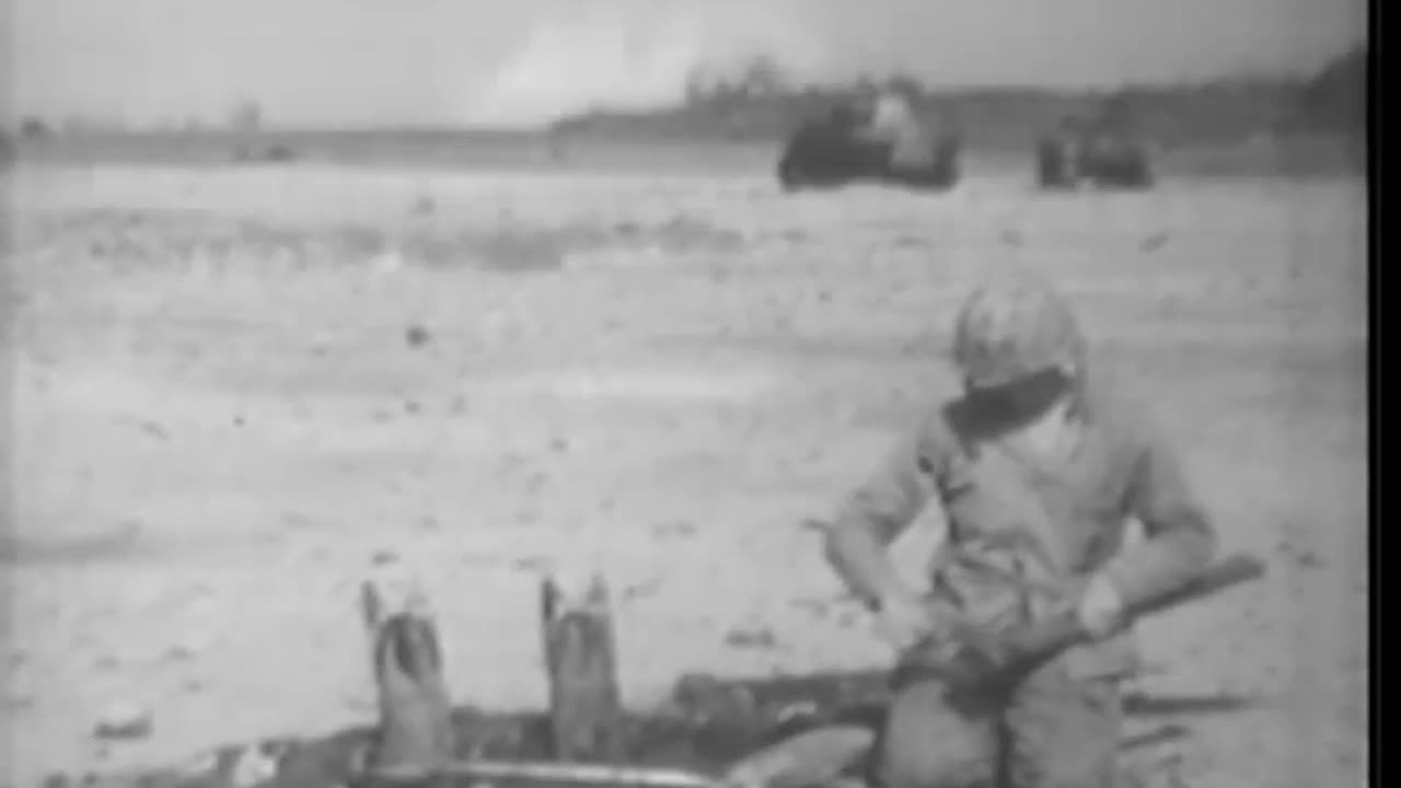 Iwo Jima Marines, D-... - Iwo Jima Marines, D-Day plus 14, mine disposal unit at work - 428-npc-8792