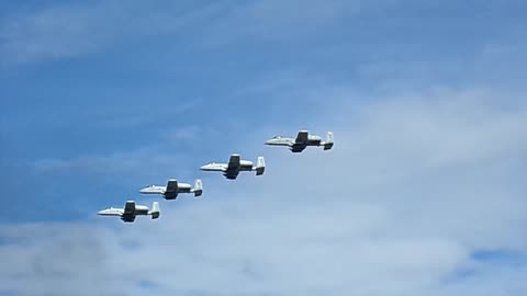 Really cool planes flying at EAA 2025