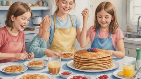 Pfannkuchen für Plum ✨ Gute-Nacht-Geschichten - Märchen - Kurzgeschichten nacherzählt