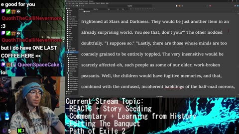 REACTS + Commentary + What is Steven Kings worst Novel? Will we hit end game Path of Exile? I dont!