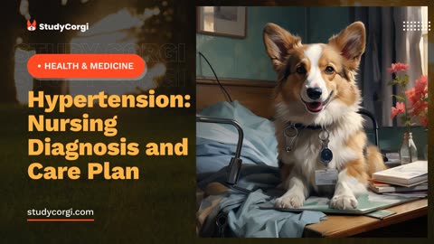 Hypertension: Nursing Diagnosis and Care Plan - Essay Example 
