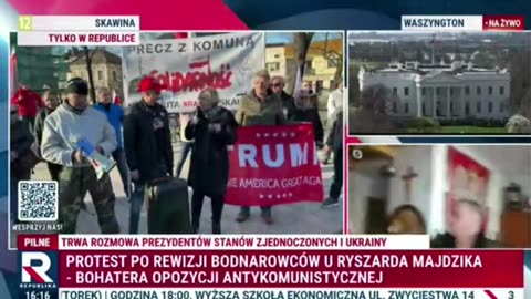 ‼️Skawina - Protest po rewizji Bodnarowców u Ryszarda Majdzika, bohatera Opozycji