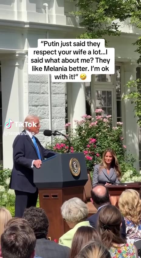 Putin on Melania