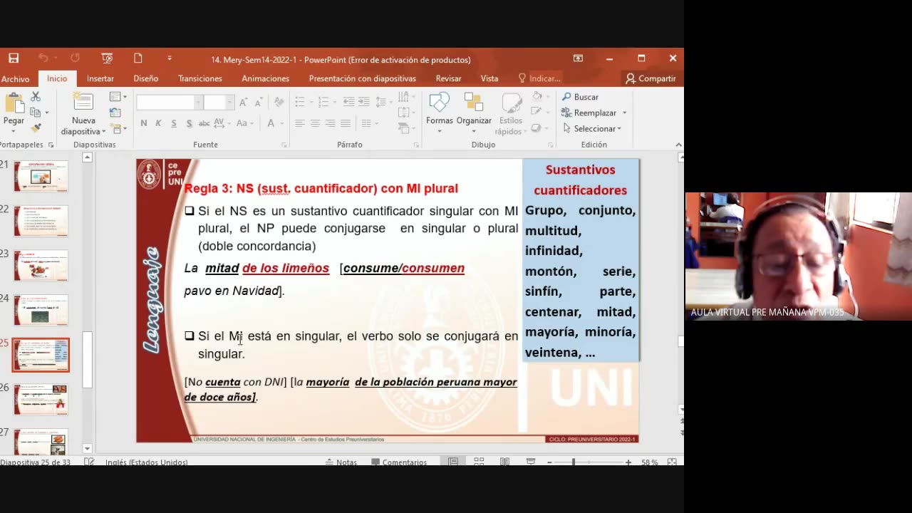 CEPRE UNI 2022 - 1 | Semana 14 | Lenguaje