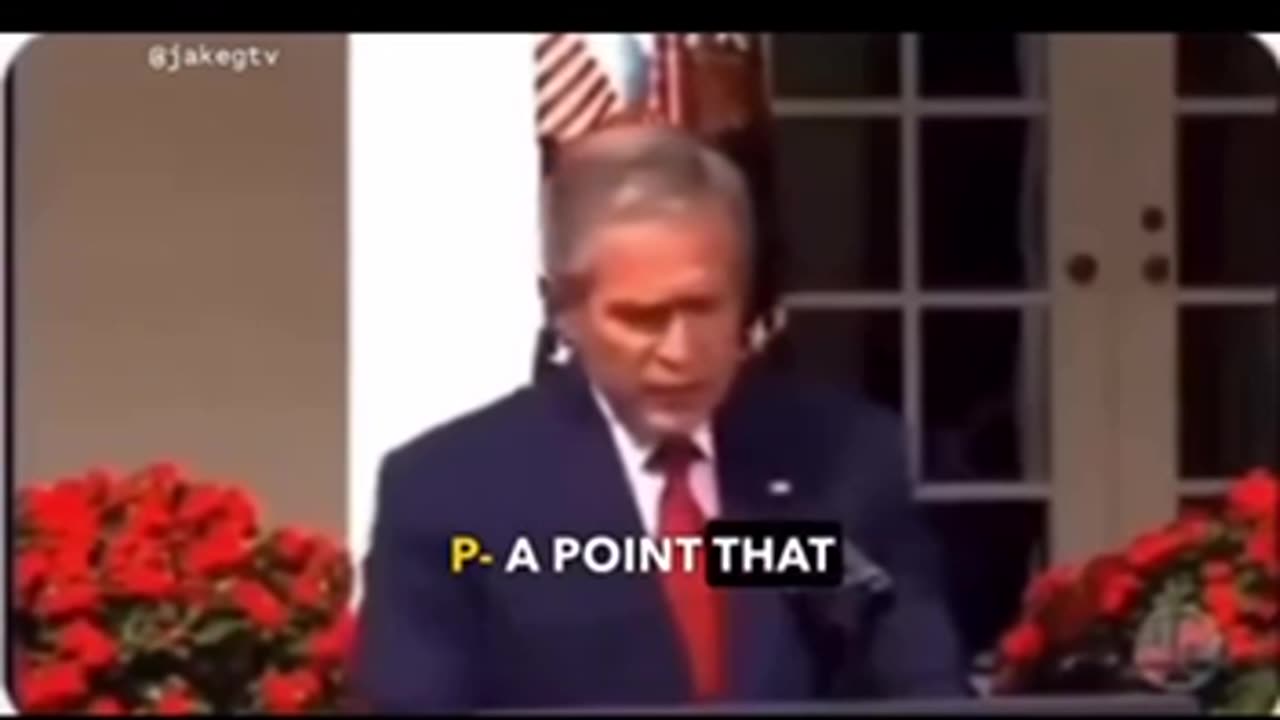 WTH⁉️ GEORGE BUSH JR LET SLIP, EXPLOSIVES PLANTED IN TWIN TOWERS ON 9/11