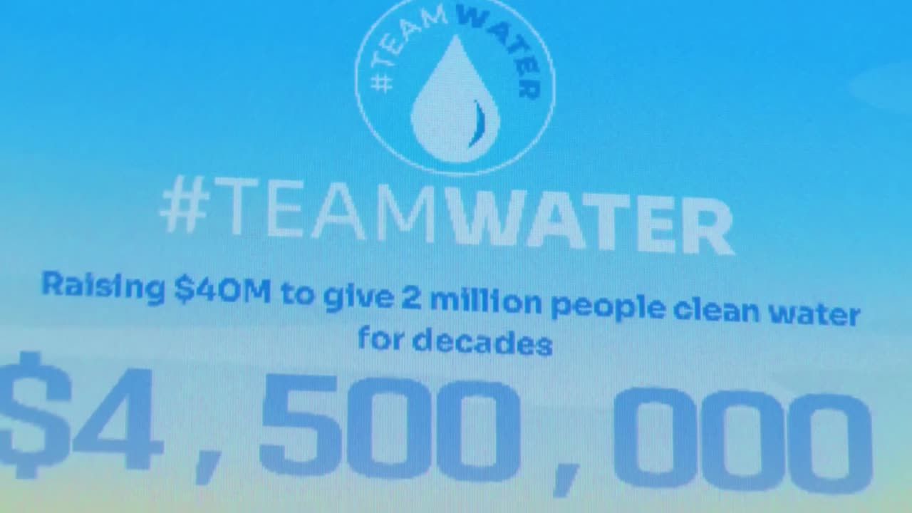 "2,000,000 People Get Clean Water For the First Time!". I have confirmed this with the Youtube tool.