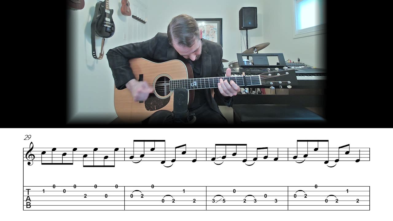 Buffalo Gals - Crosspicking Guitar Lesson (Sheet Music + TAB)