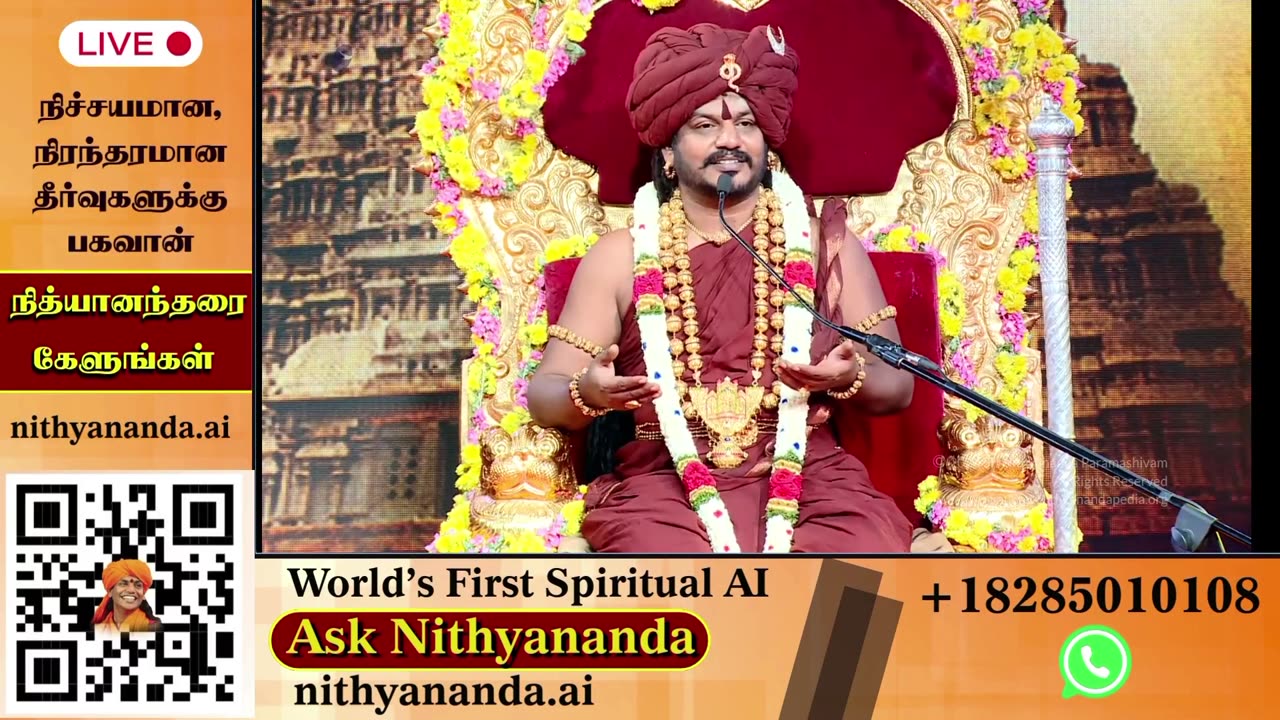 Witness the Divine Presence: Live Darshan of Bhagavan Nithyananda