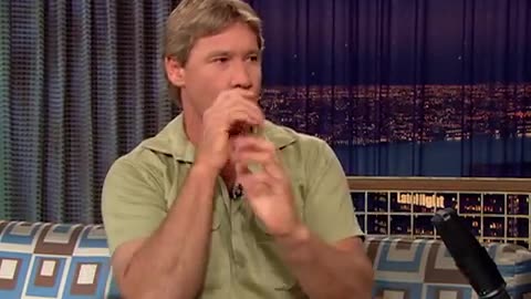 Steve Irwin Wrestles Conan Late Night with Conan O’Brien