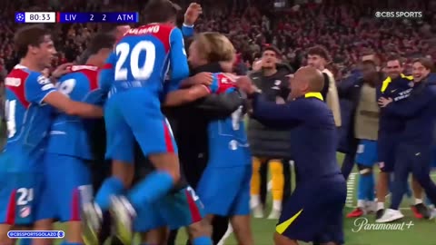 Paramount + CBS Golazo -Liverpool vs Atletico 3:2