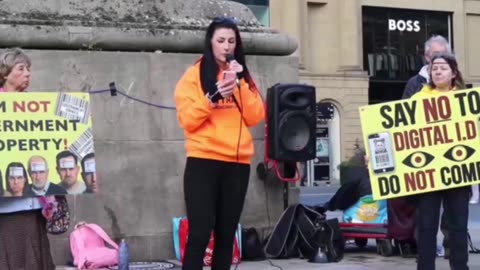 Saturday 1st November in Newcastle, at the protest and community outreach against Digital ID