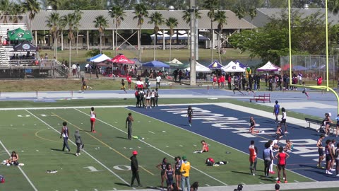 Boys 400 meter Hurdles Heat 4 Dade County Youth Fair HS Championship 2025 Tropical Park Miami, FL