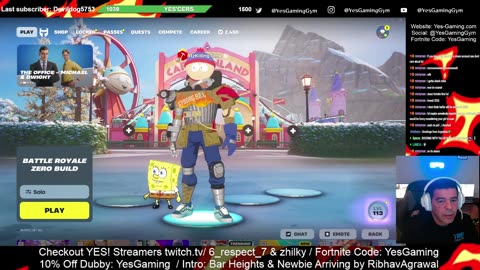 Friday Fortnite on Yes GO! Daily Show with DjSo at YES! Gaming in Fishers