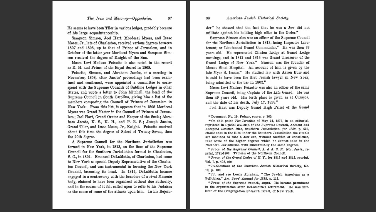 The Jews and Masonry in the United States before 1810 by Samuel Oppenheim (1910) 3 of 6