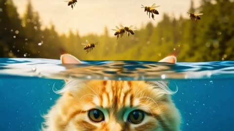 Chipmunk & Duck Save Cat from Bees! | Chipmunk's Adventure #bravechipmunk #tinychipmunk #chipmunks