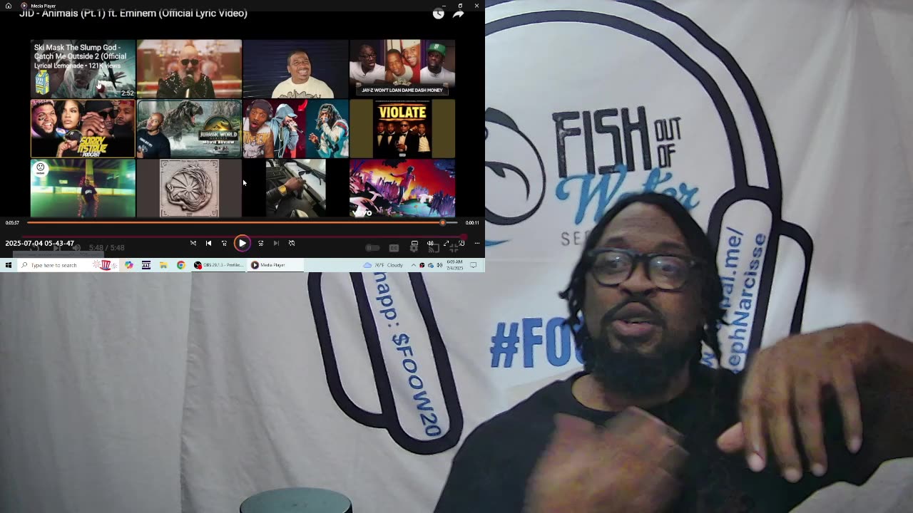 JID Animals Pt 1 ft Eminem Reacion