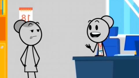 You have to go through HR to get the supervisor who bites people fired #work #funny #animation