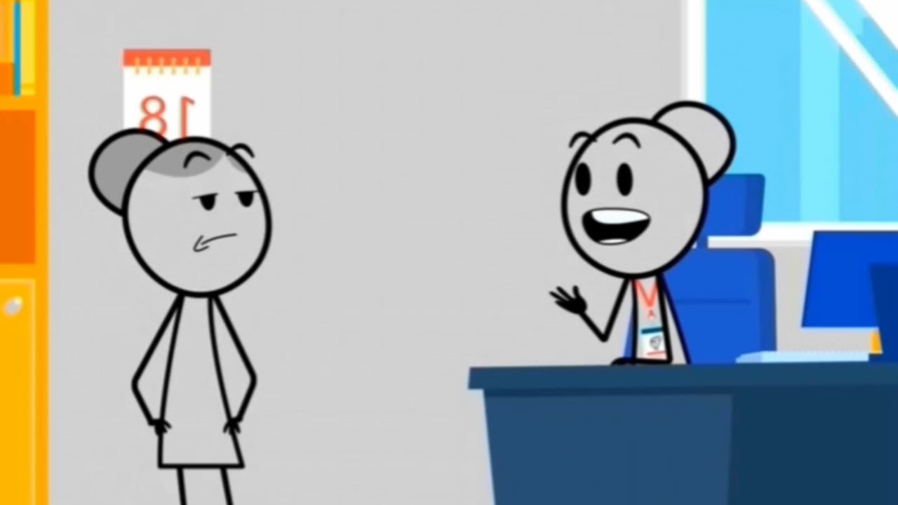 You have to go through HR to get the supervisor who bites people fired #work #funny #animation