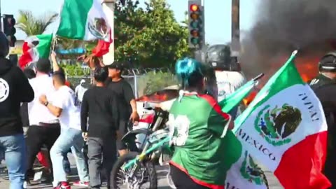 Destroying an American city while waving a foreign flag seems kinda like an act of war idk