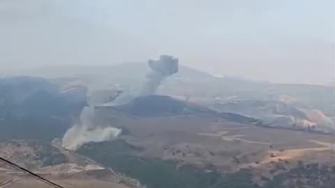 A widespread and unusual wave of massive Israeli strikes in southern Lebanon now.
