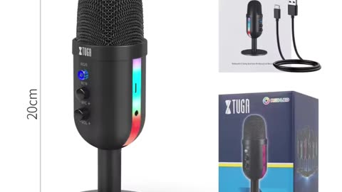 Unleash Pro Sound with XTUGA MU2000 RGB Mic