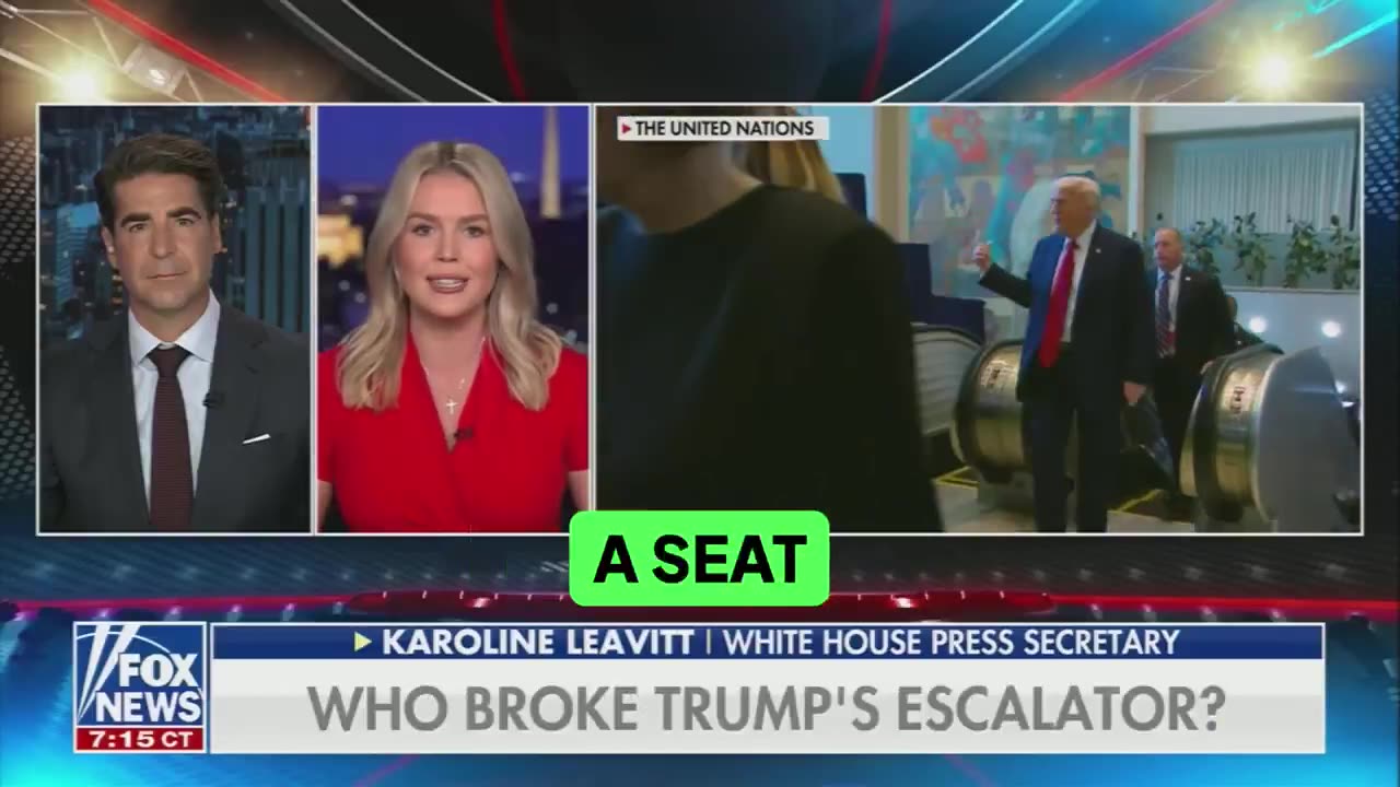 Leavitt says it wasn’t just a broken teleprompter a stalled escalator none of it was coincidence
