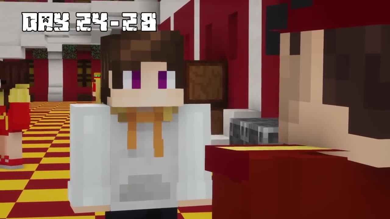 I Survived 100 DAYs in MCDONALDS in HARDCORE Minecraft!