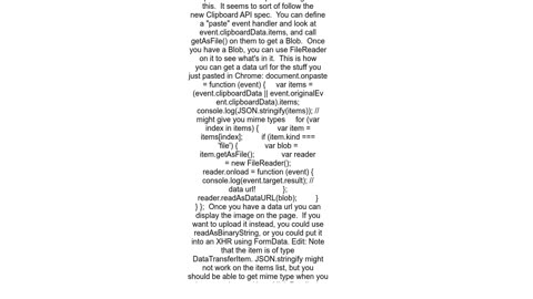 How does the paste image from clipboard functionality work in Gmail and Google Chrome 12+