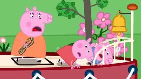 Peppa Pig Zombie Apocalypse, Peppa vs Mommy Face GIANT Zombie At House |