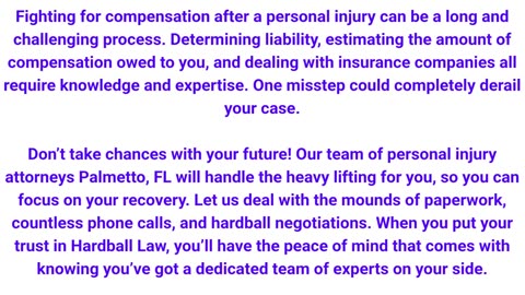 Hardball Law - Expert Personal Injury Attorney in Palmetto, FL