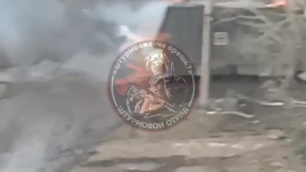 Damaged Russian Turtle tank returning from a mission