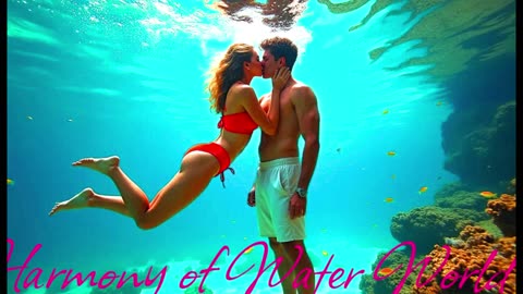 Electronic Music. Song Harmony of the Water World.