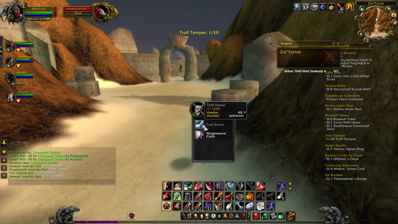 Not DC'ing in Decolace to LVl 40 maybe Xala'toes in Project Ascension