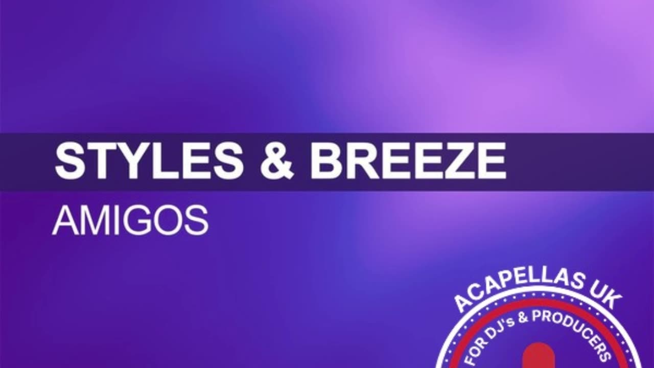 Darren Styles - Amigos [Acapella] WAV