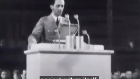 Joseph Geobbels - Jews Will Destroy Culture