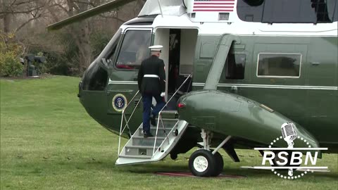 WATCH: President Trump and Elon Musk board AF1 leaving D.C. on their way to PBI - 3/14/25