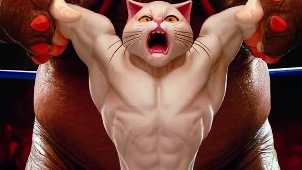 Battle Of The Felines! 🥊🐱🏆#viral #shorts #cat #cat #catlover #aicat #cute #kitten #catstory