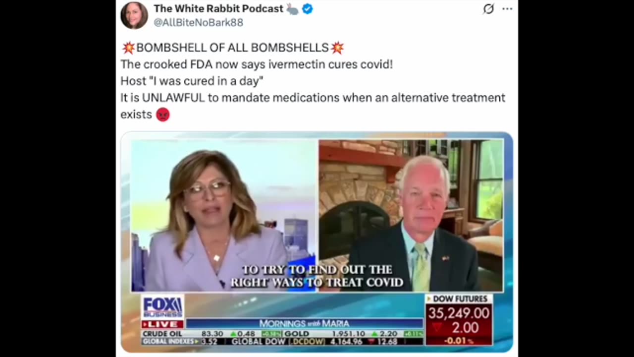 Maria Bartiromo Admits She Was Cured Of Covid in 1 DAY After Taking IVERMECTIN