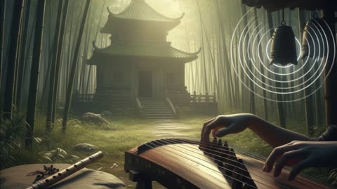 Zen Music | Relaxing Bamboo Forest, Calming Flute & Guzheng | Music for Study | Relaxing AI EDM