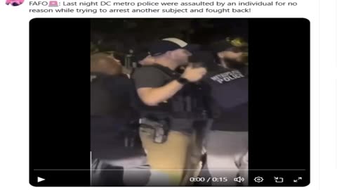 Black Thugs Try To Escalate Situation Of Being Policed --- Criminals Don't Like Policing!