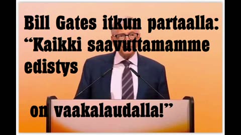 Bill Gates itkun partaalla - kaikki saavuttamamme edistys on vaakalaudalla