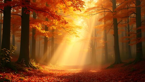 Relaxation Soothing Nature Sounds in a Magical Autumn Mystical Forest