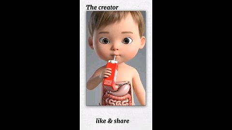 Baby drinking juice...........
