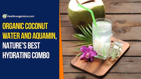 Organic Coconut Water and Aquamin, nature's best hydrating combo