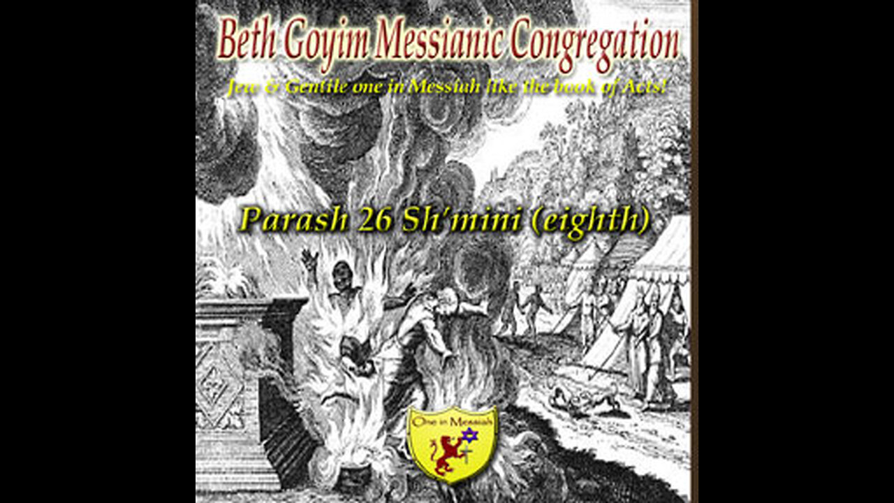 BGMCTV Parash 26 Sh’mini (eighth) Vayikra/Leviticus 9:1 –11:47