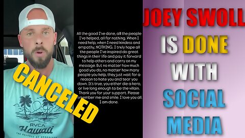 JOEY SWOLL Gets CANCELED Over Hulk Hogan Post