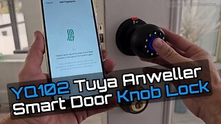 Anweller YQ102 Smart Door Knob Lock - Fingerprint Keyless Entry Review & Setup | 2025